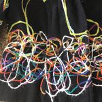 Trenz Petite Wool 90’s Bolero Jacket Fun Yarn Tangles Medium Black Size undefined Photo 1