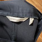 Soft Surroundings  Leggings Black with Shimmery Print Twilight Floral Photo 3