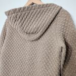 Soft Surroundings  Favorite Lounge Cardi Jacket Quilted Tan Snap Button Down, XS Photo 6