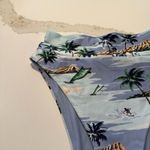 Aerie  High Cut Cheeky Bikini Bottom Sz M Medium Island Boats & Surfing Ocean NWT Photo 3