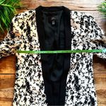 Mango MNG Collection Black & White Open Blazer - Size 4 Photo 6