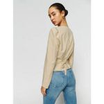 Reformation ๐๐ Callie Top - Yellow Plaid ~ 4 NWOT Photo 3