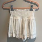 The Pants Store Smocked waist dress shorts white Photo 0