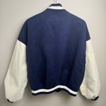 Boohoo  Oversized‎ Colorblock Varsity Bomber Jacket Photo 9