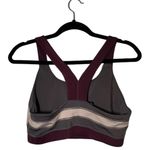 Gymshark Illusion Sports Bra - Dark Ruby/Blush Nude/Slate Lavender - Medium Photo 1