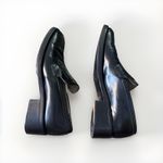 Gucci Shoes Loafers Patent Leather Vintage Slip Ons women Black Italy Sz 7.5 Photo 5