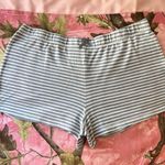 blue + white striped shorts with bow Size M Photo 0