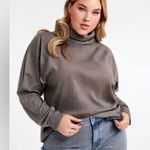 Boden Cowlneck Turtleneck Sweater Gray Size 14 Photo 0