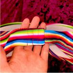 Mossimo Supply Co Rainbow Striped Bandeau Bikini Top Photo 3