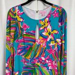 Lilly Pulitzer Fairfield Blue Summer Haze Engineered Tunic Dress Sz.S Photo 4