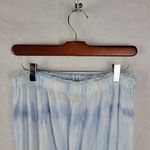 Vintage Havana Women Romper Size M Light Blue Strapless Tie Dye Waist Tie Casual Photo 6