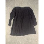 Eileen Fisher viscose linen black button front lagenlook Xs Top Blouse Photo 6