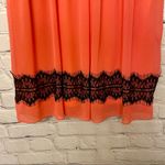 Enfocus Studio En Focus Studio Women’s Tank Dress w/ Lace Detail Black & Coral Size 6 EUC Photo 2