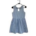 Lauren James  Bow Back Gingham Dress Blue Sleeveless Sundress XS Cottagecore Photo 1