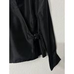 JM Collection Vintage Y2K Womens 18 Black True Wrap Blouse Top Professional Photo 12
