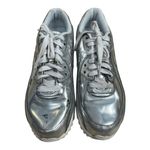 Nike RARE Air Max 90 Sneaker Metallic Silver Women’s US Size 8 Silver Unique Photo 1