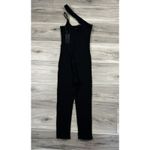 H:ours  Revolve Sophie Black‎ Crop Catsuit Jumpsuit Ribbed Stretch NWT $178 Sz S Photo 6