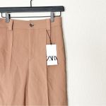 ZARA  Pants Womens Mid-Rise Françoise Culottes Cropped Office Career Brown‎ XS Photo 1