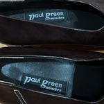 Paul Green NWOT  Munchen Loafer Block Heels Square Toe Burgundy Leather Size 6.5 Photo 2