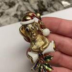 Signed Corel Gold Tone Brooch Pin Photo 5