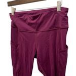 Lululemon fast & free running crop nulu marvel magenta pink athletic leggings Photo 1