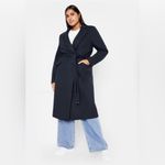 City Chic  Women’s Navy Blue Mia Coat 16 NWT Photo 1