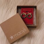 Macy's Holiday Lane Wreath Earrings  Photo 1