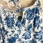 SheIn floral ruched sides knot front stretchy bodycon blue dress Size XLarge NEW Photo 6