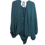 White Birch Effortless Joy Teal Women's Long Sleeve Bodysuit Size 2X Photo 1