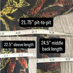 Vtg 80s Alicia Black Quilted Floral Jacket Leaf Print Cottage Fall Prairie Large Photo 7