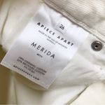 Apiece Apart  Merida Cropped Straight Leg Jean High Rise Ecru Cream Size 26 New Photo 8