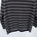 Studio Works Vintage Y2K  Knit Sweater Cardigan Womens M Black Pink Cottagecore Photo 10