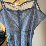 SheIn Blue Floral Faux Wrap Mini Dress Photo 4