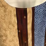 Maggie Sweet Kimono Collect Vest 3X Boho Stripe Sleeveless USA Made Retro Hook‎ Brown Photo 9