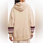 Free People NWT LUTZ FAIR ISLE OVERSIZED HOODIE JACKET TOP, SIZE S, MSRP $268 Photo 9