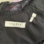 Dress Black Lace Neckline Sleeveless Short Dress Sz M (Sandro 2) EUC Photo 8