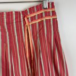 Old Navy  Striped Cotton Skirt Size 6‎ Coral Pleated A-Line Y2K Feminine Retro Photo 1