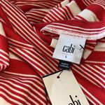 CAbi NWT   Leisure Playsuit #6220  Haute Red White Striped Large Photo 7