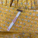 Free People  Across The Sea Strapless Yellow Patchwork Tunic Mini Dress medium Photo 8