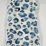 iLinen Lifestyle 100% European‎ Linen Leopard Print Sleeveless Dress Pockets White Size XS Photo 0