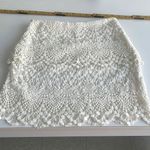 Alt. B Crochet Lace overlay mini skirt waist 26, length 16 Photo 0
