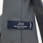 Brooks Brothers Vintage 346 Silk Tie Navy Geometric USA Made Y2K 3.75” Wide Photo 2