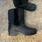 Dansko  Black Fur-Lined Women's Clog Boots size 41 Photo 1