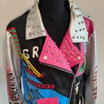 Red Fox  No One is Innocent Loveless Generation Faux Leather Punk Jacket Size 3XL Photo 1
