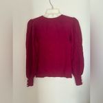 Nanette Lepore Nanette  berry sweater with sleeve detail size small Photo 5