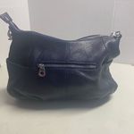 HESHE Women’s Pebble Leather Blue Designer Tote Shoulder Bag 11.5X4X8 Photo 7