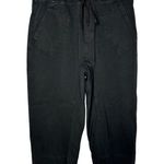 WILT Black Wide Straight Leg Crop Casual Drawstring Sweatpants XS Photo 0
