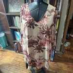 Lulu’s Shifting Dears Beige floral design L mini dress Pink Size L Photo 1