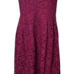ASTR The Label Fuscia Lace Crochet Midi Lined Dress Wedding Guest Feminine L Red Size undefined Photo 0