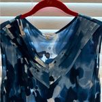 Calvin Klein  Abstract Blue Sleeveless Blouse Photo 1